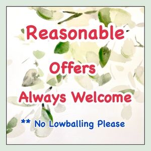 A reasonable offer is kind ❤️
